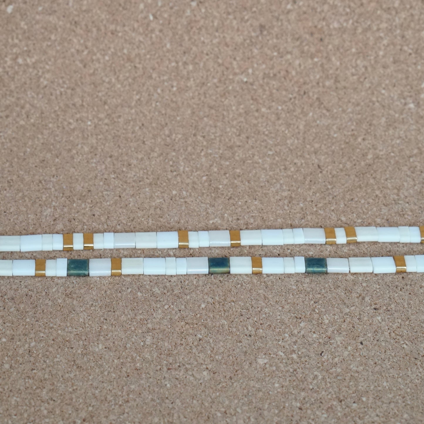 Christmas vibes, winter whites - stretch tile bracelet