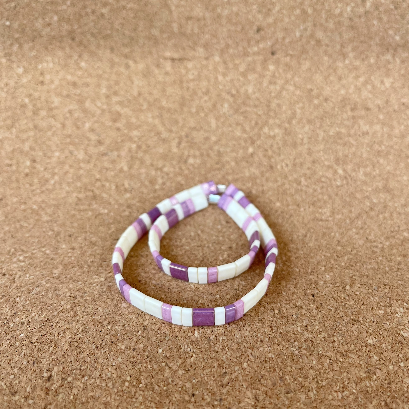mum & me set: my girl, stretch tile bracelets
