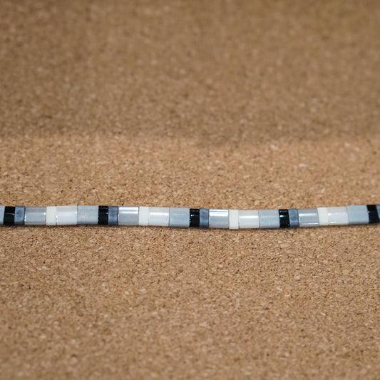 grey days - stretch tile bracelet
