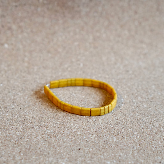 natural sands - stretch tile bracelet