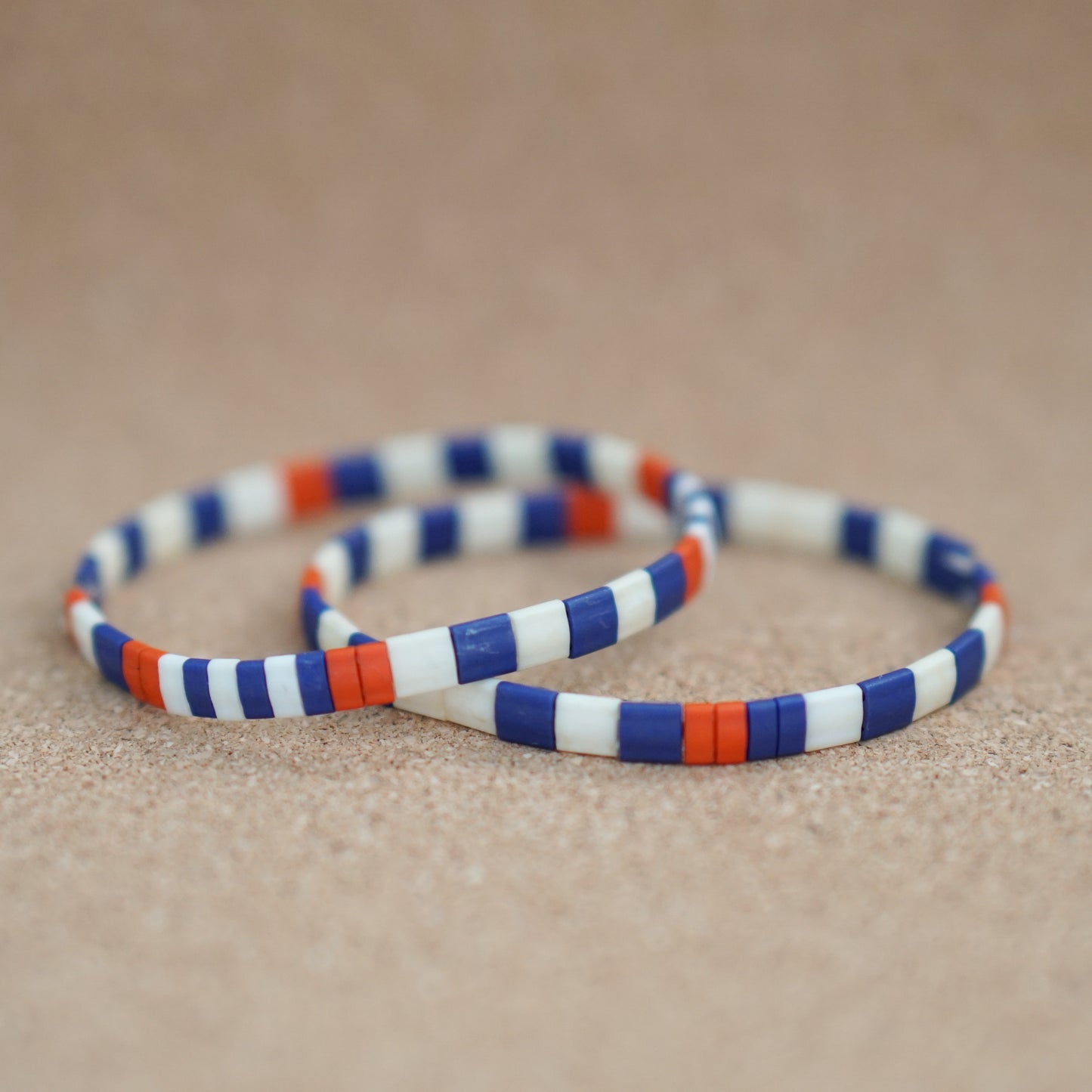 summer sail, bold - stretch tile bracelet