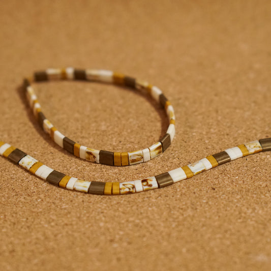 salted caramel - stretch tile bracelet